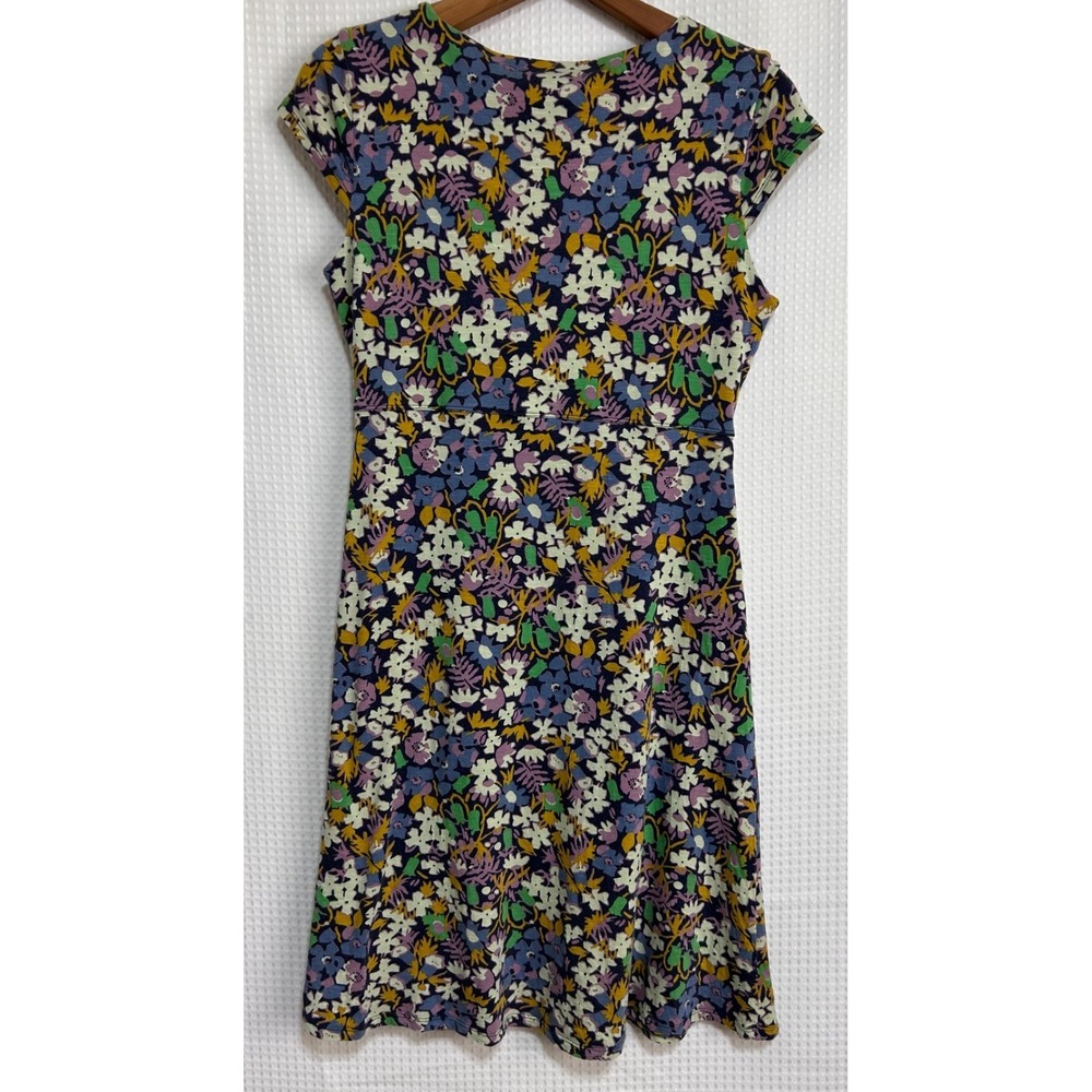 Toad&Co Rosemarie Dress Size M Floral Cap Sleeve Tencel Organic Cotton a1 - Picture 4 of 11